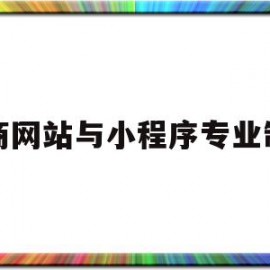 电商网站与小程序专业制作(做电商小程序起个什么名字好)