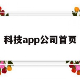 科技app公司首页(生活科技App背后的公司)