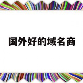 国外好的域名商(国外域名注册哪个便宜)