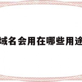 域名会用在哪些用途(域名会用在哪些用途里面)