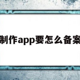 制作app要怎么备案(制作app需要注册公司吗)