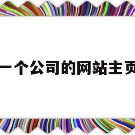 一个公司的网站主页(一个公司的网站主页怎么做)
