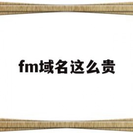 fm域名这么贵(maff域名注册商)
