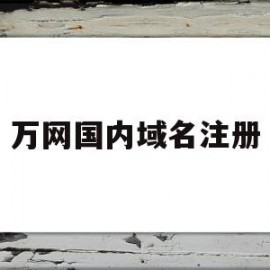 万网国内域名注册(万网国内域名注册多少钱)