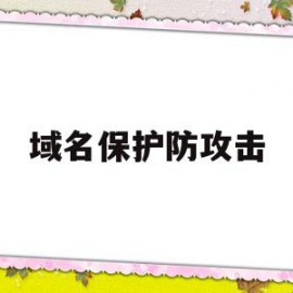 域名保护防攻击(域名攻击怎么解决)