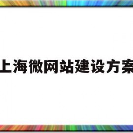 上海微网站建设方案(高质量的上海网站建设)