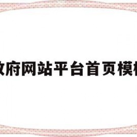 政府网站平台首页模板(政府网站平台首页模板怎么写)