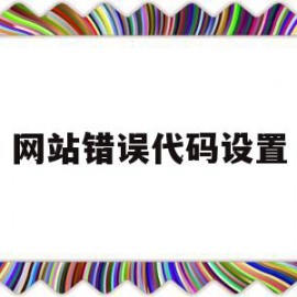 网站错误代码设置(网站显示错误代码0)