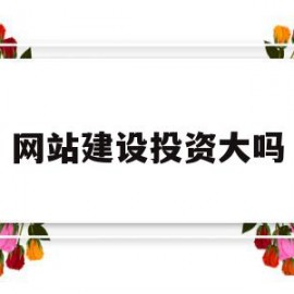 网站建设投资大吗(网站建设公司怎么盈利)