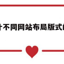 包含设计不同网站布局版式的网页的词条