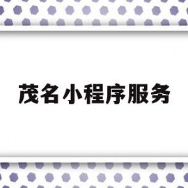 茂名小程序服务(小程序服务通知怎么设置)