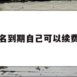 域名到期自己可以续费吗(域名到期多久不续费才能重新注册?)