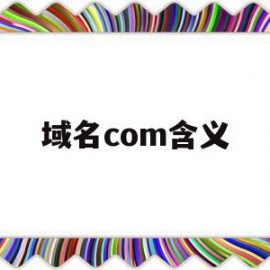 域名com含义(域名含义网站)