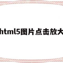 html5图片点击放大(html图片放大div不变)