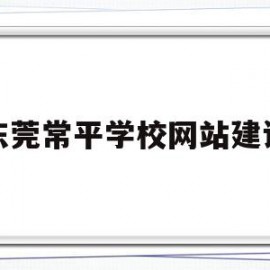 东莞常平学校网站建设(常平2022年新建学校)