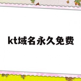 kt域名永久免费(免费tk域名注册接口)
