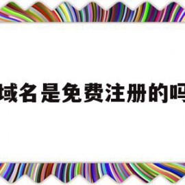 域名是免费注册的吗(域名是要买的还是注册的)