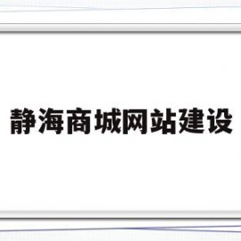 静海商城网站建设(静海商城网站建设方案)