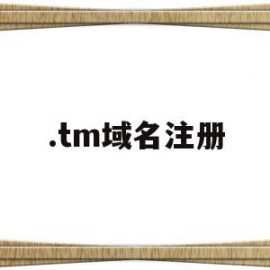 .tm域名注册(总结域名注册步骤)