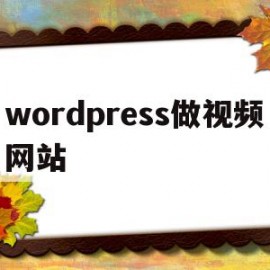 wordpress做视频网站(wordpress可以做视频网站吗)