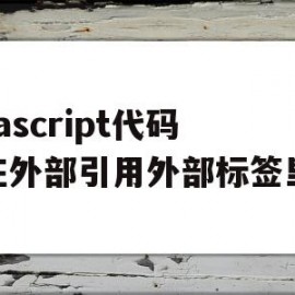 javascript代码写在外部引用外部标签里面(引用一个外部的js文件可以定义script标签的什么属性)