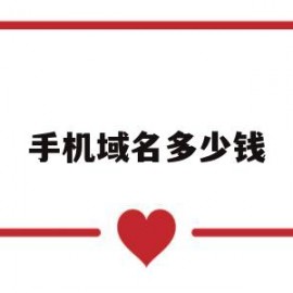 手机域名多少钱(手机域名注册服务费3万)