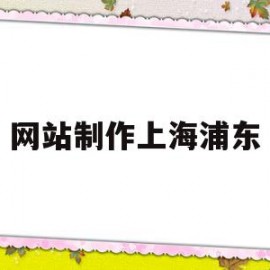 网站制作上海浦东(上海浦东发布官网 招聘)