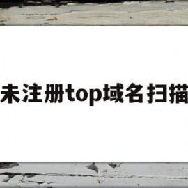 未注册top域名扫描(未注册域名批量在线查询)