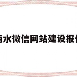 丽水微信网站建设报价(丽水市网络科技有限公司)