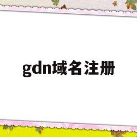 gdn域名注册(gdn域名注册局)