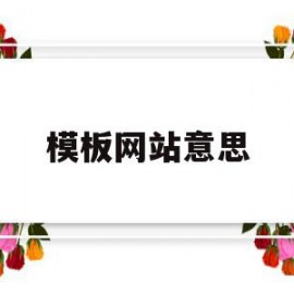 模板网站意思(模板网站的缺点)