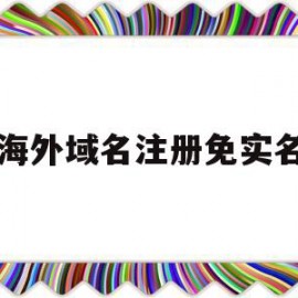 海外域名注册免实名(国外注册域名需要实名吗)