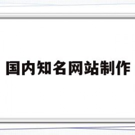 国内知名网站制作(国内知名网站制作软件)