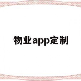 物业app定制(物业app具备的功能)