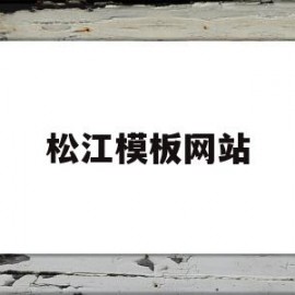 松江模板网站(松江报电子版在线)