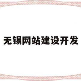 无锡网站建设开发(无锡网站建设开发公司排名)