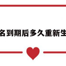 域名到期后多久重新生效(域名到期是不是就不能访问了)