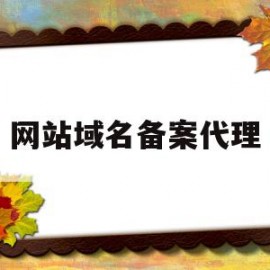 网站域名备案代理(网站域名备案代理怎么弄)