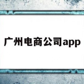 广州电商公司app(广州电商公司排名前十)