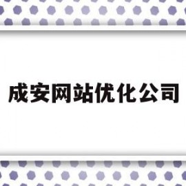 成安网站优化公司(成都网站优化多少钱)