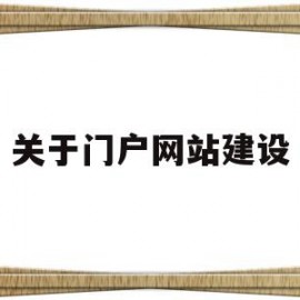 关于门户网站建设(门户网站建设工作总结)