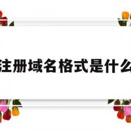 注册域名格式是什么(注册域名id是什么意思)