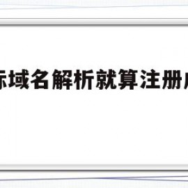 国际域名解析就算注册成功吗(国际域名注册证书合法吗)