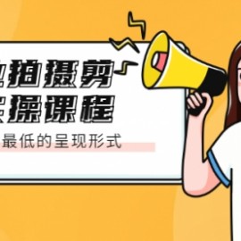 专业拍摄剪辑实操课程：制作成本最低的呈现形式