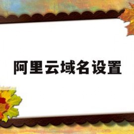 阿里云域名设置(阿里云域名使用方法)