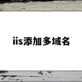 iis添加多域名(要在iis上面设置多个站点,我们可以采取哪些方法)