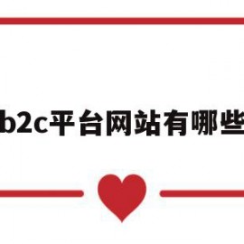b2c平台网站有哪些(b2c平台网站有哪些类型)