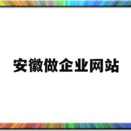 安徽做企业网站(安徽企业网站建设公司)