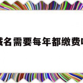 域名需要每年都缴费吗(域名是每年收费还是一次性收费)