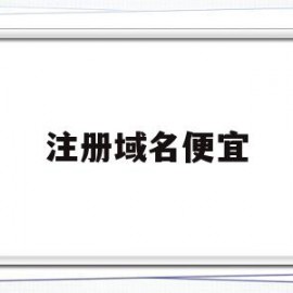 注册域名便宜(注册域名怎么收费)